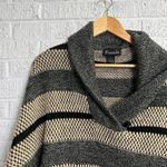 Frazzle Women's Pancho One Size Pull Over Sweater Tan Grey Size M Photo 2