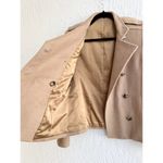 Theory  Wool Blend Long Sleeve Double Breasted Pea Coat Jacket Brown Womens S Photo 4