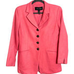 Ellen Tracy Vintage Bright Pink  Blazer Women's Size 10 Petite Photo 0