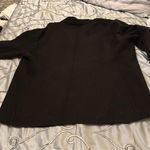 Anthropologie  black boiled wool sweater XL shaped like a jacket but soft euc Photo 7
