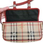 Burberry  RED, CANVAS LEATHER SHOULDER BAG Photo 12
