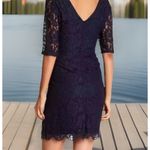 EUC Women's A.B.S Collection NavyBlue/Nude lace Dress Photo 1