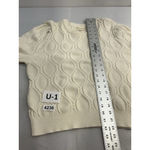 Womans Marled Sweater XL Cream Cable Knit Pullover Long Sleeve Photo 6