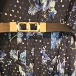 Gracia  Navy Floral Long Sleeve Dress Photo 2