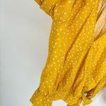 Madewell  Wrap Top Star Scatter Size Large Yellow White‎ Photo 7