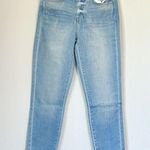 L'Agence NWT  El Matador Raw Hem Crop Slim Blue Jeans in Dev - Size 25 Photo 0