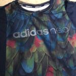 Women’s Adidas‎ Neo Mesh Dress Blue Photo 2