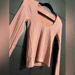Free People  Intimately Long Sleeve Scoop Neck Ribbed Stretch Top Sz XS/S NWOT Photo 1