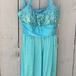 Love hearts Sequin Halter cross back dress READ Size undefined Photo 0