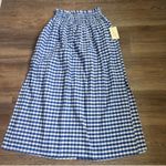 Universal Threads NWT Universal Thread romantic gingham Smocked Maxi Skirt with slit. Size Med Photo 4