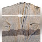 Barefoot Dreams CozyChic Lite Cliffside Gray Striped Cardigan Wrap One Size Photo 9