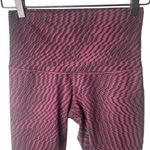 Lululemon  Women’s Wunder Under Purple / Burgundy Printed Crop Leggings Size 6 Photo 1
