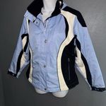 Obermeyer  Ridgeline Women’s Blue Moto Motorcycle Style Jacket size Medium 8 Photo 3