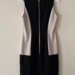 C. Luce  Color Block Sleeveless Cocktail Dress in Black and Beige. Size Sm… Photo 2
