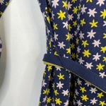 Boden USA Boden Fawn Jersey Knit Belted Long Sleeve Dress Navy Star Print Womens 16 New Photo 4