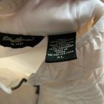 Eddie Bauer  Quilted Zip Up Off White Outdoor‎ Layer Hiking Vest XL Lightweight Photo 3