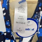 SWIMSUITS FOR ALL Paisley Bow Underwire Bikini Top Size 4 Photo 1