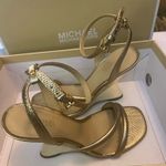 Michael Kors Nadina Wedge Leather Womens Shoes Size 6 Photo 2