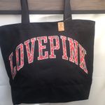 PINK - Victoria's Secret New VS PINK 2022 Black with Plaid Logo Weekender Tote Shoulder Bag Photo 1