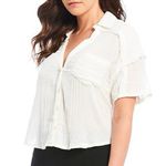 We The Free Cream Button Down Top Photo 2
