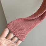 Urban Outfitters  Ribbed Wrap Long Sleeve Dress, Dusty Rose, Size Medium Photo 4