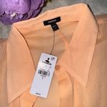 EXPRESS NWT  Sheer Dolman Long Sleeve Button Up Shirt Photo 10