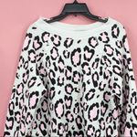 Wildfox  Leopard Oversized Jumper Pink Black NWT XS Photo 3