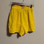 BCBGeneration  Tie-Front Shorts Yellow- Size XS Photo 4