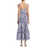The White Lotus x Aqua Maxi Dress Blue White Print Sleeveless Pockets XS Photo 1