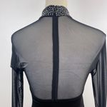 Nicole Bakti Sexy Fitted Evening Gown Dress Mesh Rhinestones Photo 5