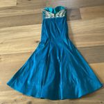 Milano Formals  Teal Beaded Mermaid Formal Dress Size 8 Photo 8