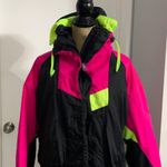 Vintage Roffe Skiwear Retro 90’s Neon Ski Jacket Size L Photo 3