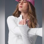 Alo Yoga NWT Airbrush Corset Full Zip Jacket White Size S Photo 8