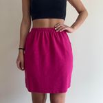 Jones New York Bright Hot Pink Barbiecore Mini Skirt Photo 0