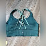 Lululemon  Sports Bra Workout Running Bra Racer Back Teal Blue Size 6 8 Photo 2