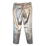 ALC Frank A.L.C. Danny Pewter Metallic Silver Lame Dress Pants Size 4 Photo 2