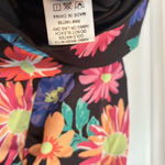 Dee Elly  Black Floral Strapless‎ Dress Size Small Photo 8