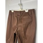Anne Klein  Chocolate Brown Straight Leg Stretch Work Dress Ankle Pants Size 14 Photo 4