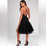 Lulus Waverly Black Lace Midi Dress NEW Photo 1