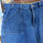 Vintage Too Hot 100% Cotton Denim Cargo Style Shorts ~ Size 12 (Modern 8) 🍄 Blue Photo 1