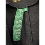 Lauren Jeans Co Ralph Lauren Black Velvet Collar Button Front Jacket Women's L Size L Photo 2