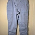 Talbots  Dusty Blue Cargo Cotton Pants Size 8 Photo 0