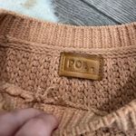 POL ripped Distressed Chenille Pullover Tan Sweater Photo 1