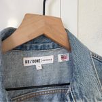 RE/DONE  Crop Denim Blue Jean Jacket Photo 5