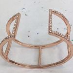 BCBG Max Azria rose gold cuff crystal bracelet Photo 1