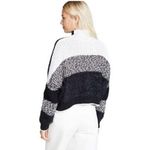 Free People Sunbrite Color Block Mock Neck Chunky Sweater Size S Photo 1