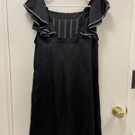 BCBGMAXAZRIA Bcbg MaxAzaria black dress size medium ruffle tiered sleeves Photo 2