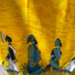 Yellow Swim suite cover up with Tribal print size xl Photo 6