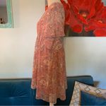 Show Me Your Mumu  L Large Top Blushing Pink Paisley Floral Dress Mini V-neck Photo 2