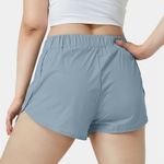 Halara High Waisted Dolphin Hem Casual Shorts 2” Medium Women’s Moon Ice Blue. Photo 4
